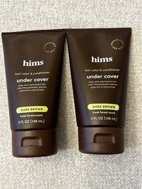 2-Pack Hims Under Cover Hair Color & Conditioner Dark Brown 5 fl oz